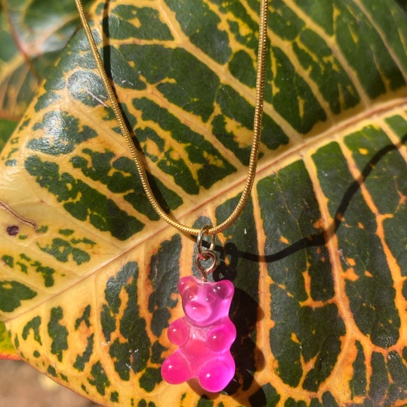 Jewels By Jas Jewelry - SALE❗️GUMMY BEAR NECKLACE*DARK PINK*